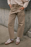 Scottie Barrel Jeans in Tan FINAL SALE