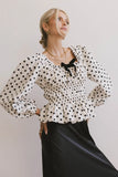 The Velveteen Bow Blouse FINAL SALE