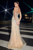 Cairo Gown Fringe Embellished Mermaid Gown