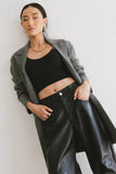 Micha Knitted Cardigan in Charcoal FINAL SALE