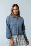 Carlie Knit Cardigan in Light Blue