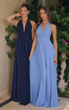 TARA GOWN FLOWY CHIFFON HALTER DRESS