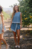 Brinklee Embroidered Skort