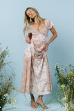 Zola Patchwork Maxi Dress in Ivory