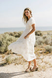 Fool For You Midi Dress in Cream FINAL SALE