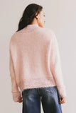 Carla Fuzzy Knit Sweater in Pink FINAL SALE