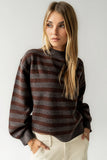 Josey Oversized Sweater in Red Brown