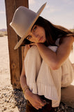 Addey Knit Overalls in Cream FINAL SALE