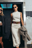Rika Ribbed Top in Ivory