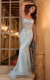 Gale Gown Sweetheart Crystal Beaded Prom Gown