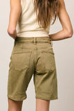 Layla Denim Shorts in Olive