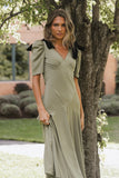 Nellie Drop Waist Maxi Dress in Sage FINAL SALE