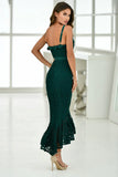 Leanne Midi Dress Emerald Green