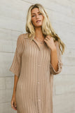 Venetia Sheer Midi Dress in Nude FINAL SALE