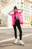 Caelan Puffer Vest in Pink FINAL SALE