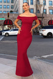 INEZ OFF THE SHOULDER MAXI DRESS