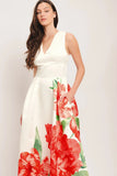 ROMANCE EDIT IVORY MIDI DRESS