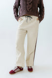 Franklin Striped Joggers in Cream