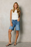 Rebecca Bermuda Shorts in Medium Wash