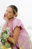 Toby Pleated Baby Doll Dress in Mauve