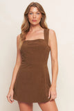 BROWN CORDUROY ROMPER FINAL SALE
