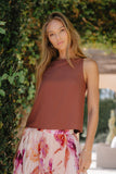 Zola Tank Top in Brown