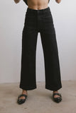 Leila Wide Leg Jeans in Black