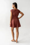 Kinzey Mini Dress in Marsala
