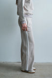 Mickey Wide Leg Jogger in Taupe