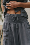 Ashton Wide Leg Pants in Blue