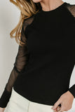 Camden Ribbed Top in Black FINAL SALE