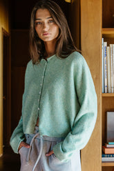 Maci Cardigan in Seafoam FINAL SALE