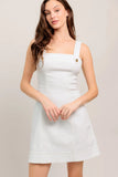 PURE INTENTIONS WHITE MINI DRESS