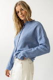 Maci Cardigan in Dusty Blue FINAL SALE
