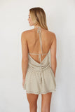 Sabina Polka Dot Mini Romper Dress