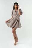 Marta Striped Bubble Dress