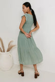 Declan Midi Dress in Sage FINAL SALE
