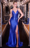 ROMINA GOWN LINEAR HOT STONE FITTED DRESS