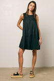 Arizona Pleated Babydoll Dress in Black FINAL SALE