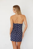 Marcie Polka Dot Linen Mini Dress