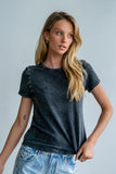 Genesis Grommet Top in Charcoal