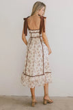 Zinnia Floral Tie Strap Dress FINAL SALE
