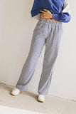 Romero Gingham Pants in Navy FINAL SALE