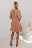 Slow It Down Mini Dress in Terracotta FINAL SALE