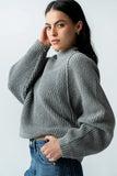 Shayla Knit Sweater in Grey FINAL SALE