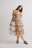 Janette Floral Midi Dress FINAL SALE