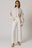 Winifred Button Up in Natural FINAL SALE