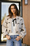 Leona Mini Bows Bomber Jacket FINAL SALE