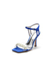 Open Toe Party Sandals with Pearl