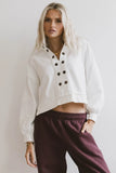 Maxfield Grommet Top in White FINAL SALE